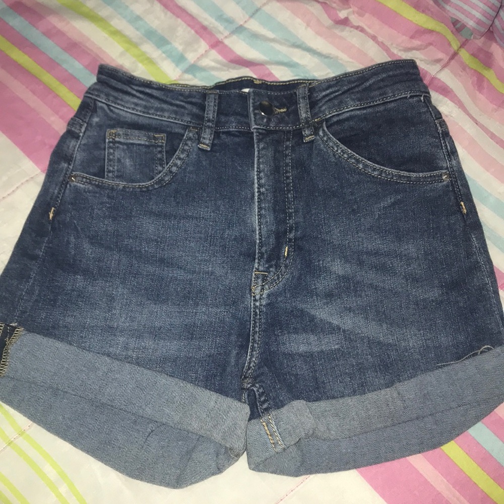 High Waisted Denim Shorts